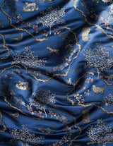 Sanderson Wildflower Meadow Brocade Sapphire Fabric
