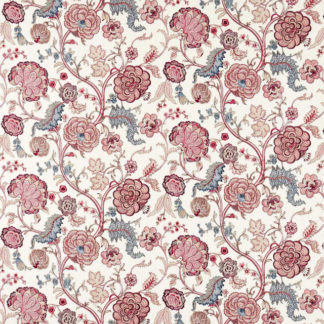 Sanderson Salisbury Embroidery Crimson Fabric