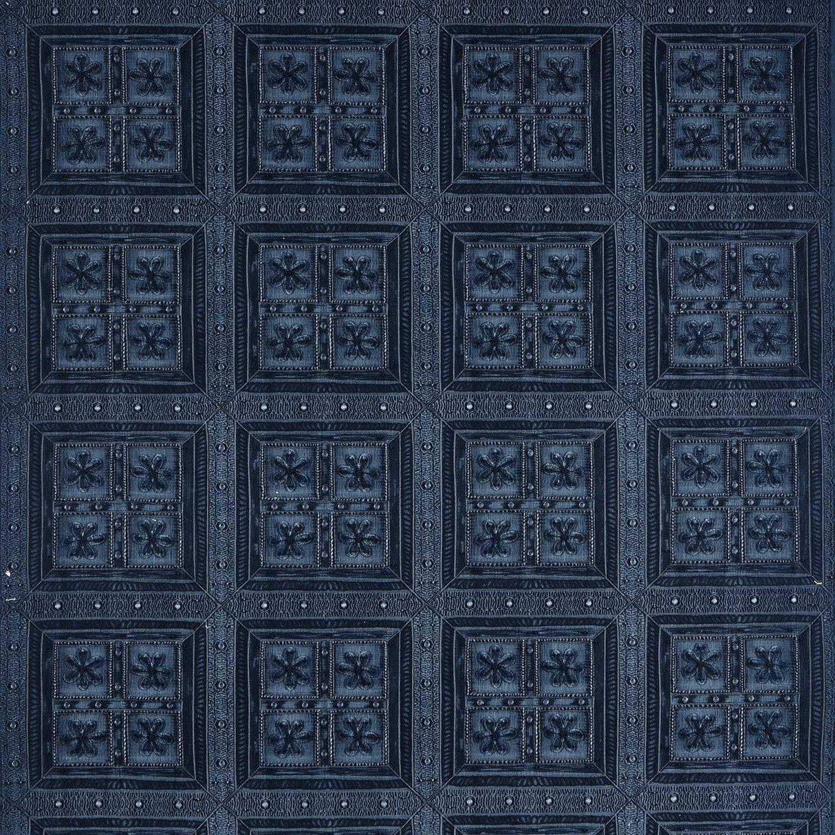 Sanderson Shand Gate Jodhpur Blue Fabric