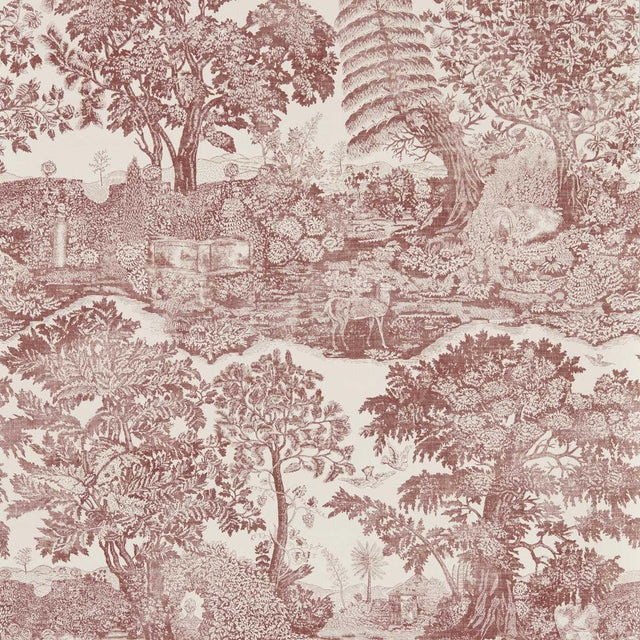Sanderson Highgrove Toile Oak Wallpaper