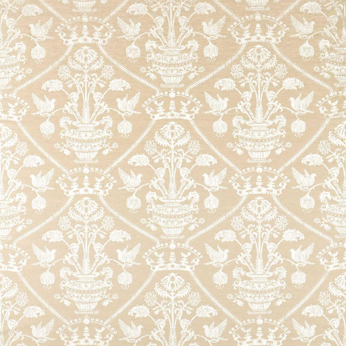 Sanderson Highgrove Damask Gritstone Fabric