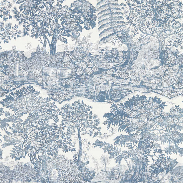 Sanderson Highgrove Toile Tetbury Blue Wallpaper