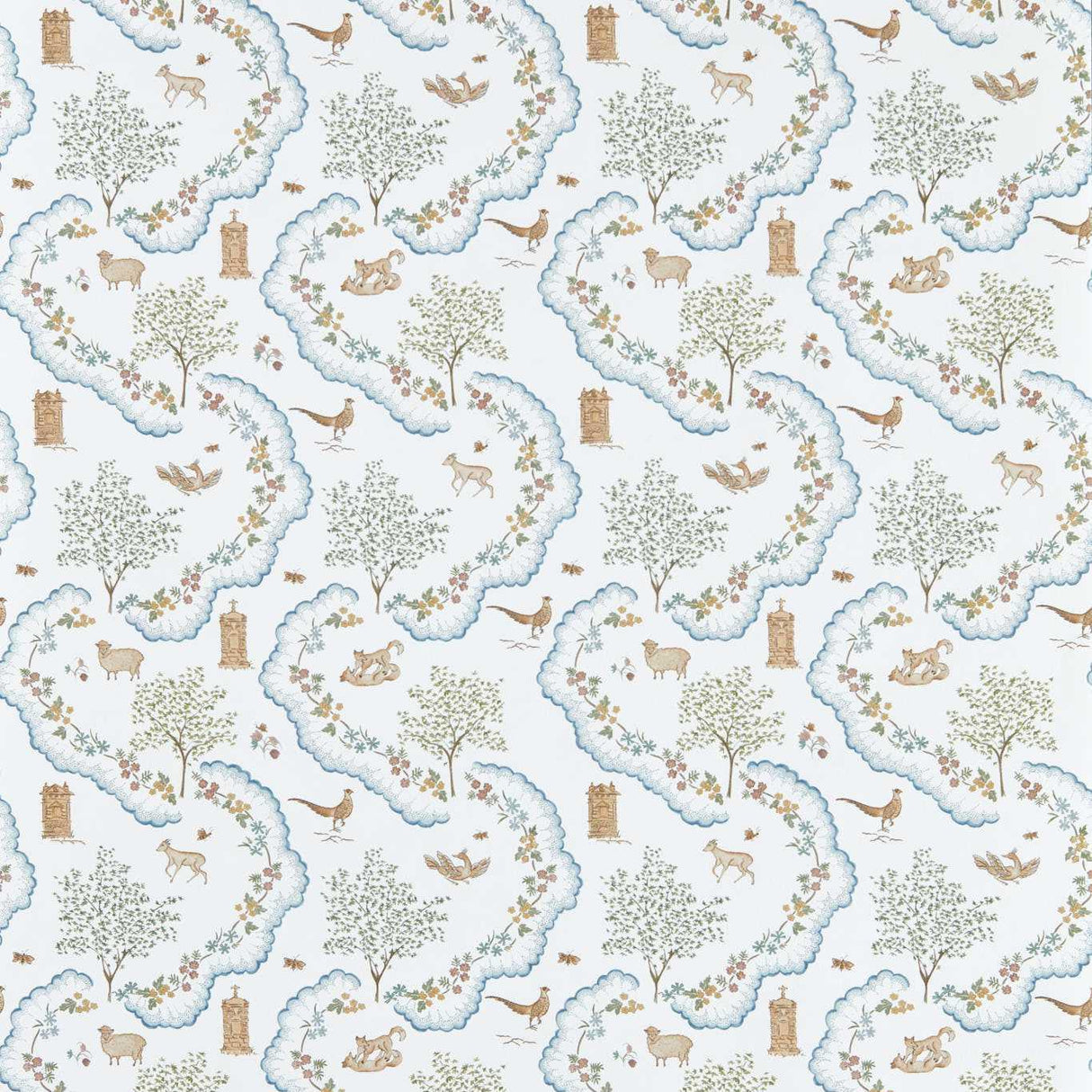 Sanderson Wildflower Meadow Going Green Wallpaper