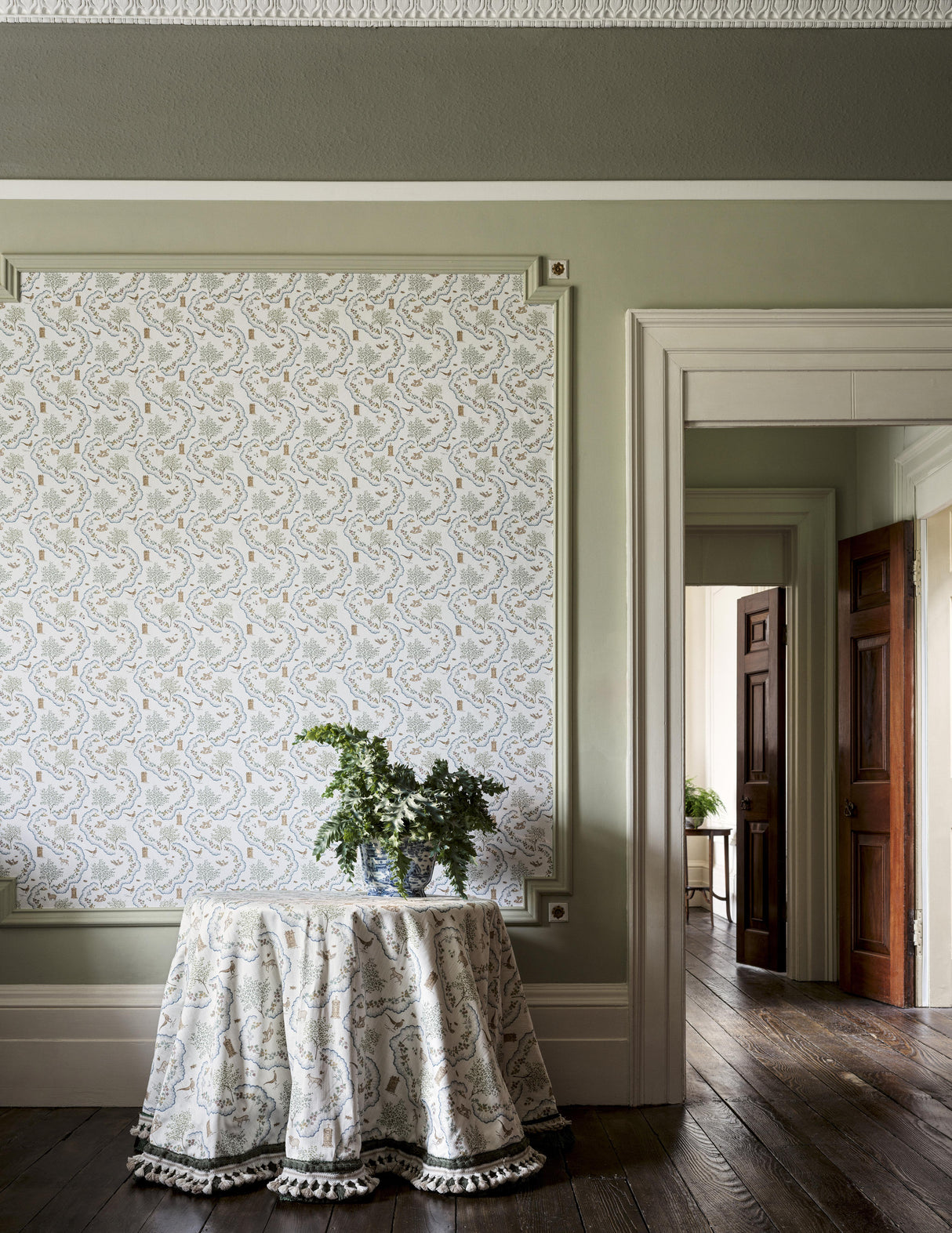 Sanderson Wildflower Meadow Going Green Wallpaper