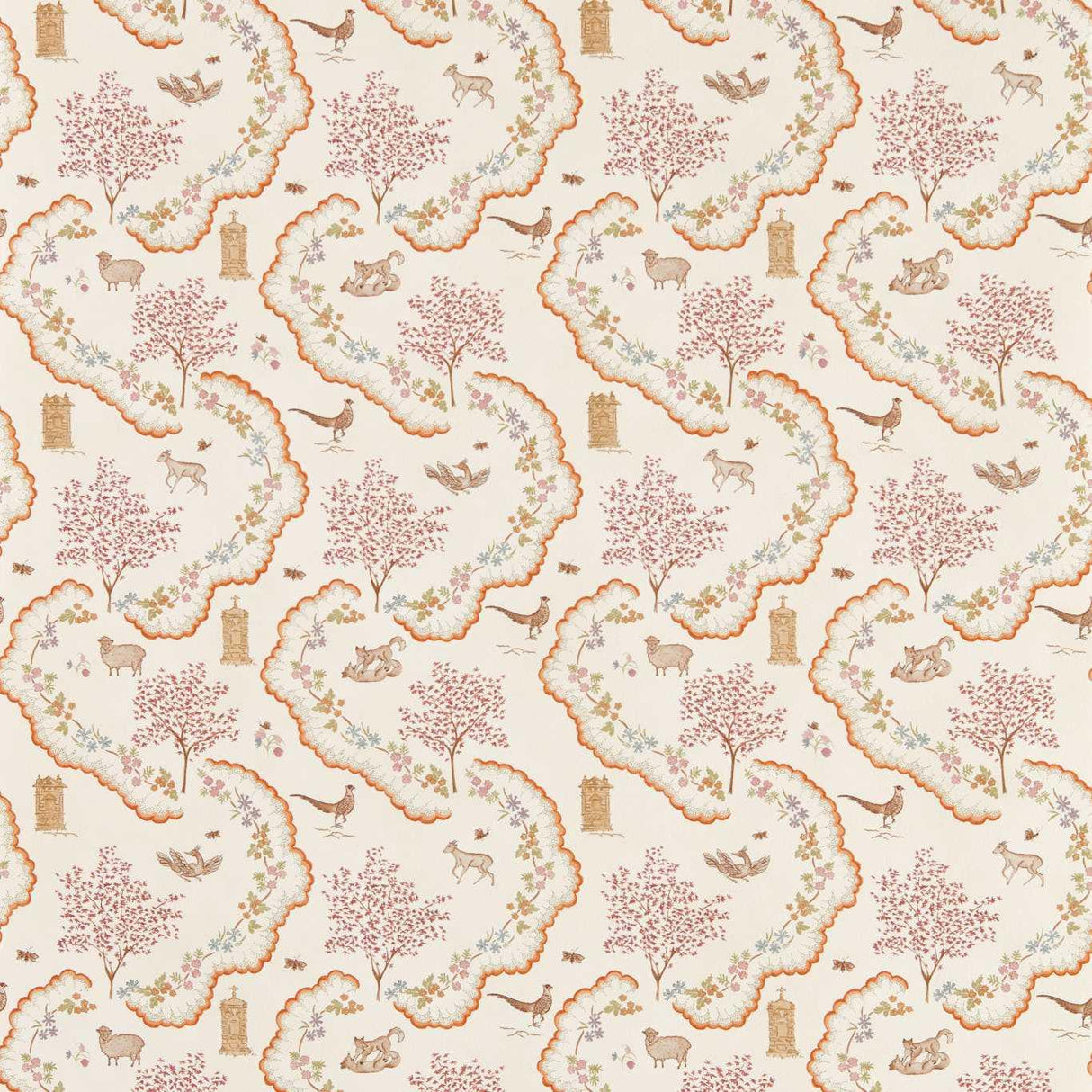 Sanderson Wildflower Meadow Maple Wallpaper