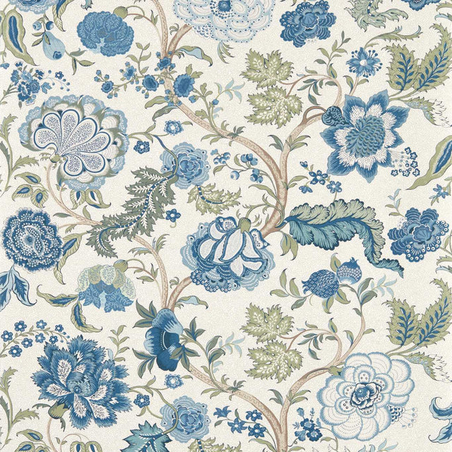 Sanderson Salisbury Tetbury Blue Wallpaper