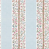 Sanderson Pergola Stripe Mineral Blue/Wisteria Wallpaper