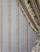 Sanderson Pergola Stripe Mineral Blue/Wisteria Wallpaper