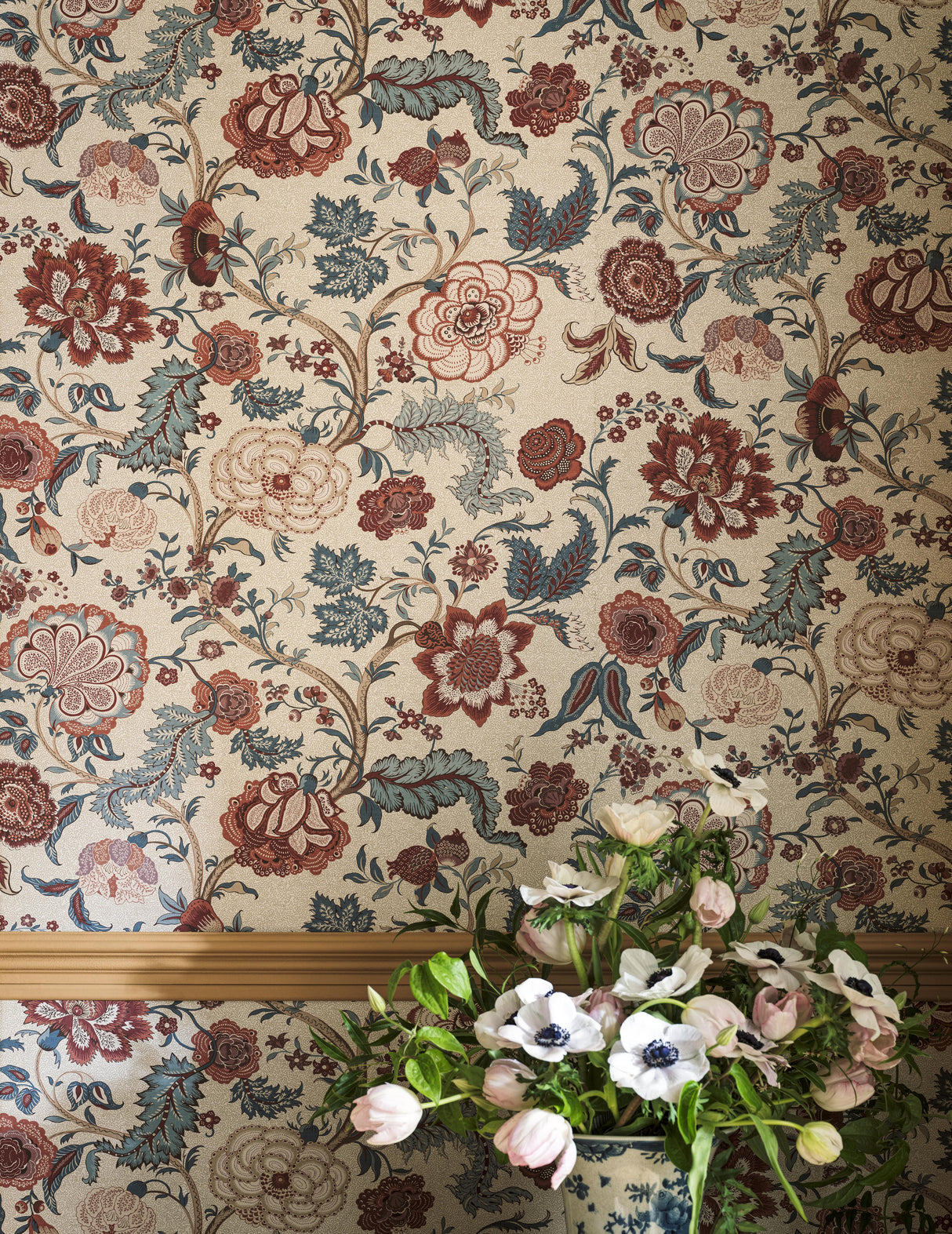 Sanderson Salisbury Madder Rose Wallpaper