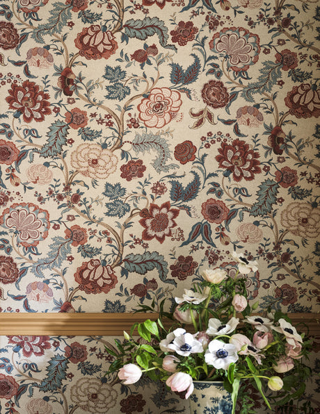 Sanderson Salisbury Madder Rose Wallpaper