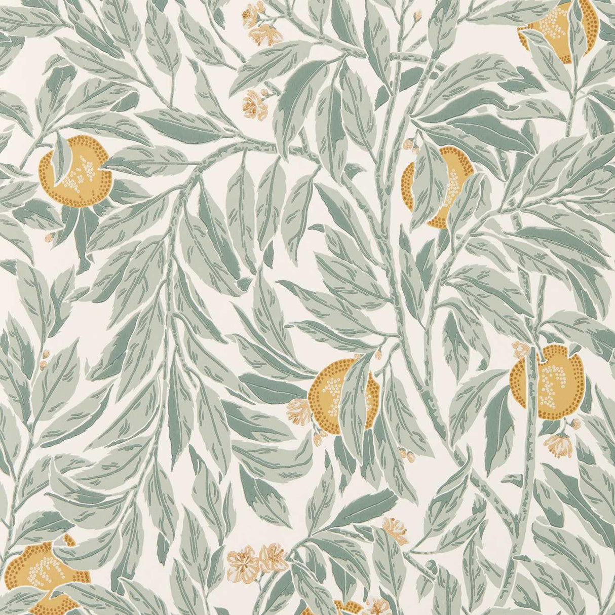 Sanderson Ancient Apple Orchard Golden Knot/Sage Wallpaper