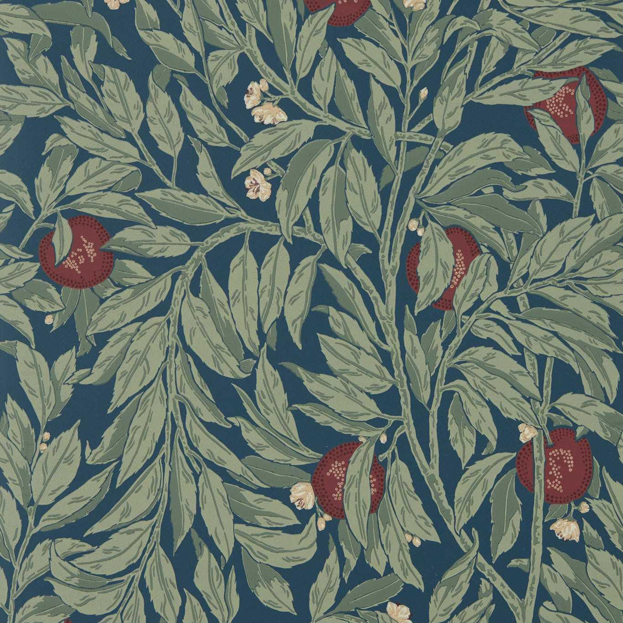 Sanderson Ancient Apple Orchard Midnight Wallpaper