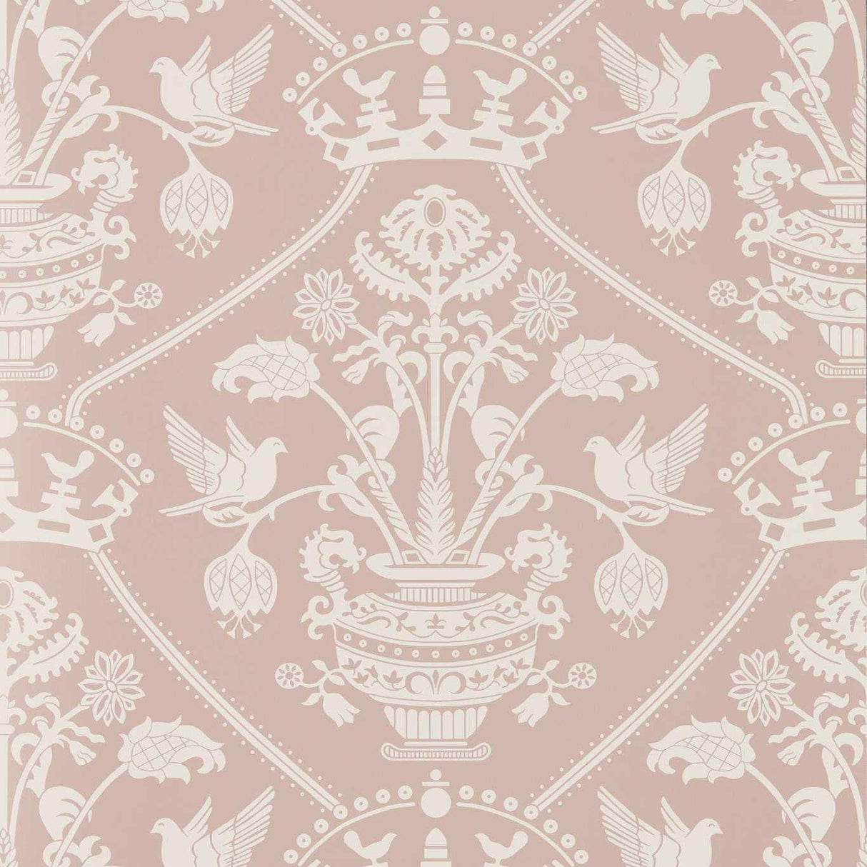Sanderson Highgrove Damask Rose Wallpaper