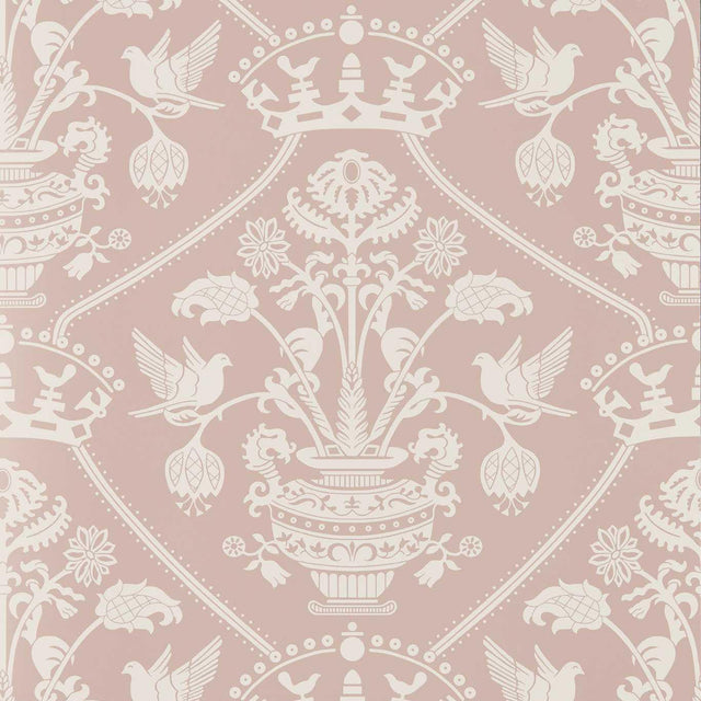 Sanderson Highgrove Damask Rose Wallpaper