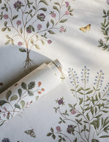 Sanderson Thyme Walk Damson/Quince Wallpaper