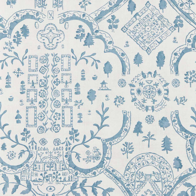 Sanderson Topiary View Wedgwood Wallpaper
