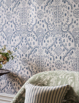 Sanderson Topiary View Wedgwood Wallpaper