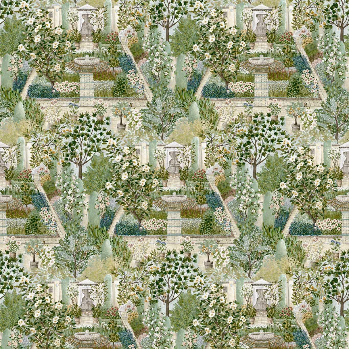 Sanderson Carpet Garden Paradise Wallpaper