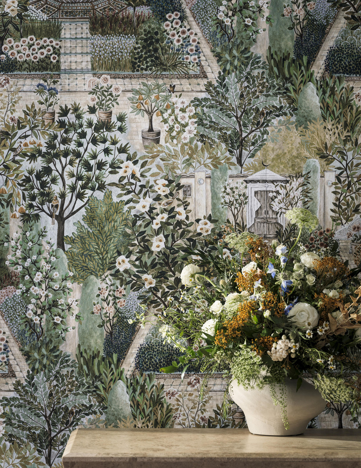 Sanderson Carpet Garden Sanctuary Wallpaper