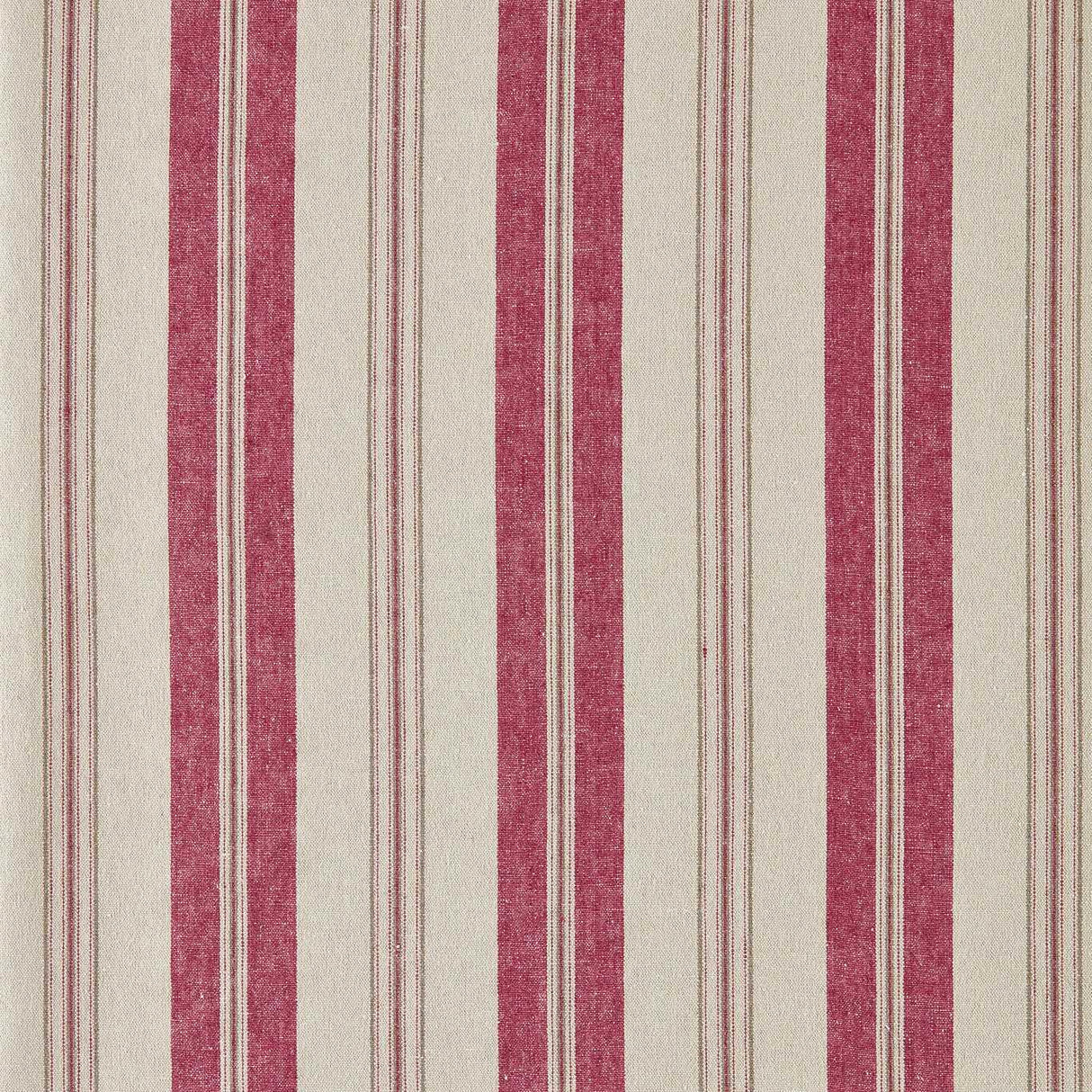 Sanderson Highgrove Stripe Crimson Fabric