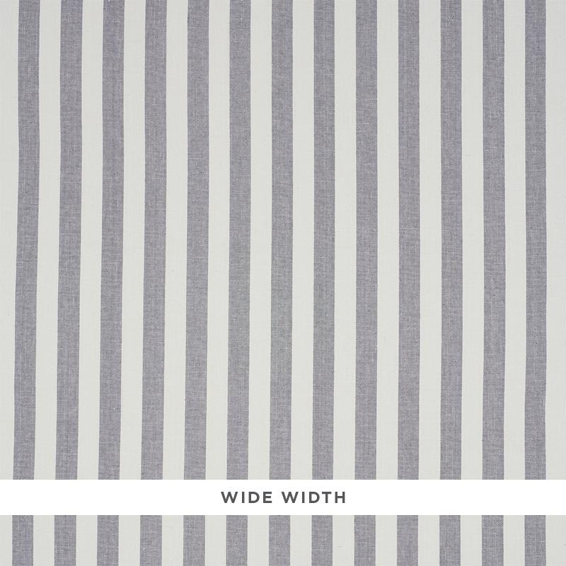 Schumacher Linen Stripe Grey Wallpaper