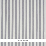 Schumacher Linen Stripe Grey Wallpaper