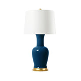 Villa & House Peacock Blue Acacia Lamp Without Shade