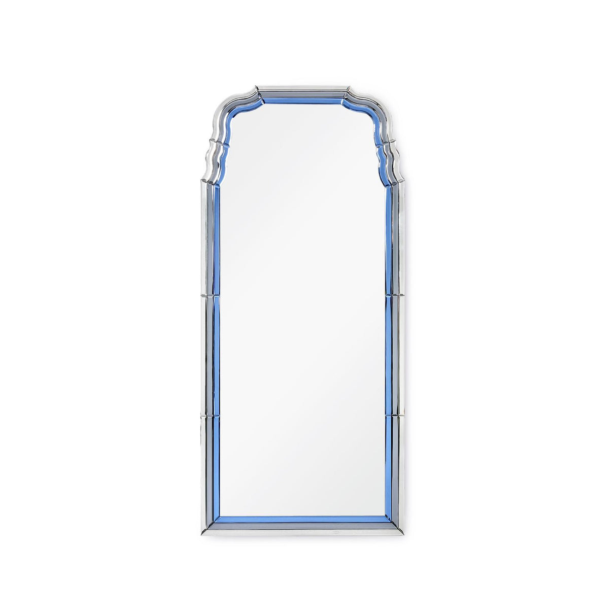 Villa & House Sapphire Blue, Gray, and Clear Anne Mirror