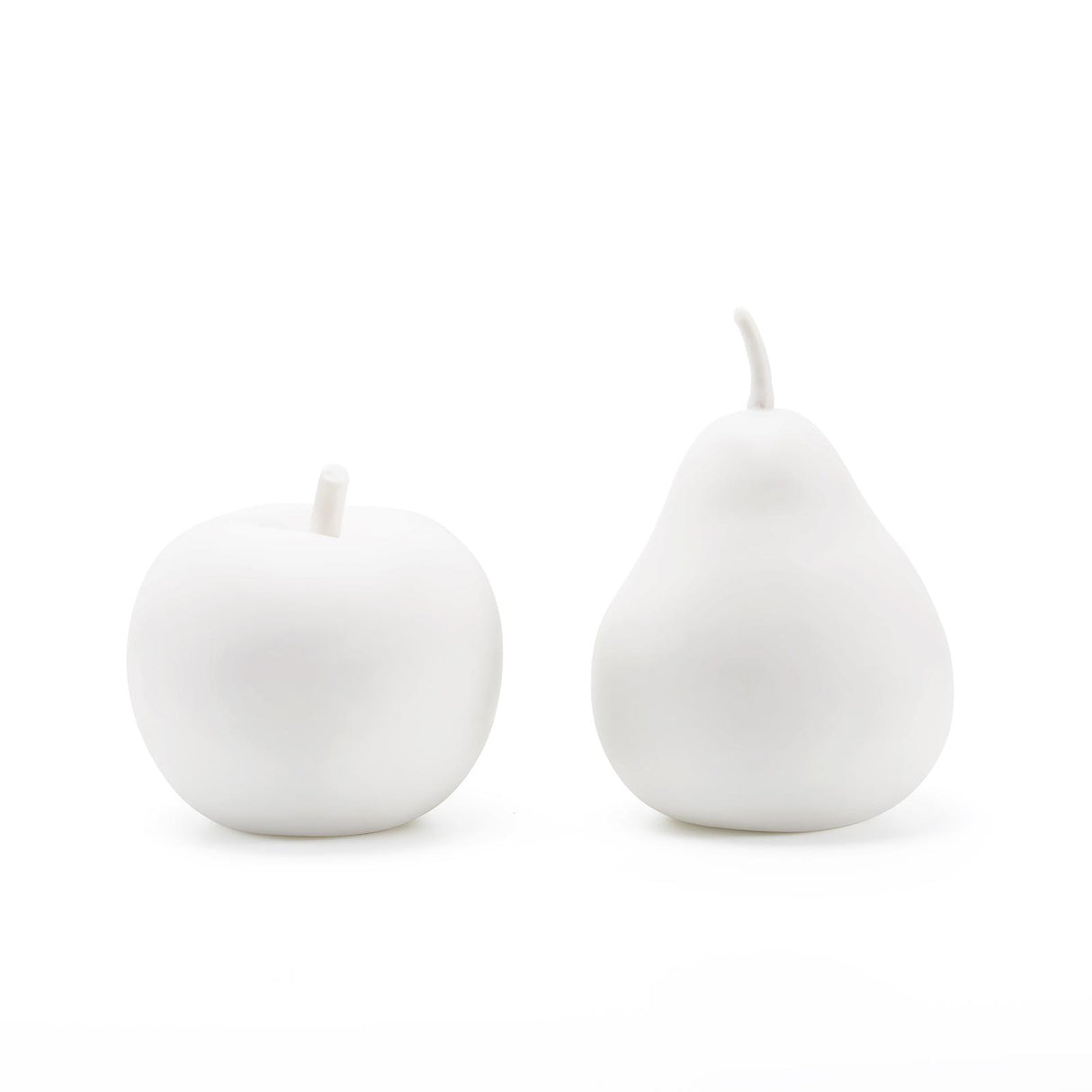 Villa & House Blanc de Chine Apple & Pear Set of 2 Porcelains