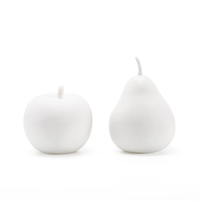 Villa & House Blanc de Chine Apple & Pear Set of 2 Porcelains