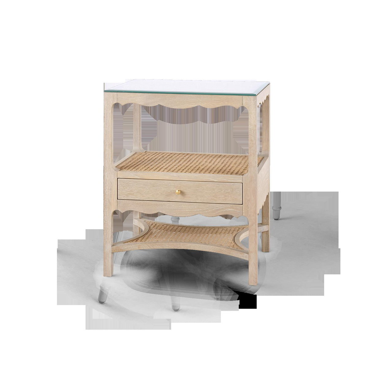Villa & House Sand Arianna 1-Drawer Side Table