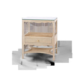 Villa & House Sand Arianna 1-Drawer Side Table