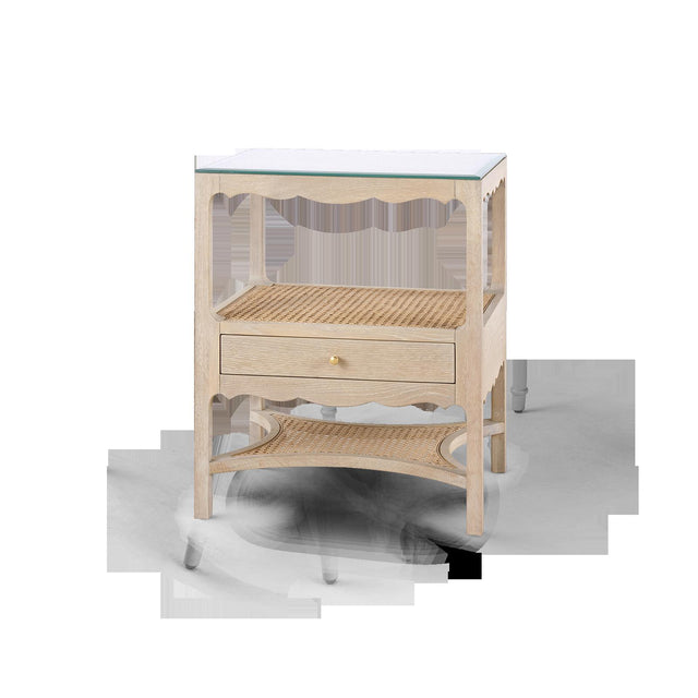 Villa & House Sand Arianna 1-Drawer Side Table