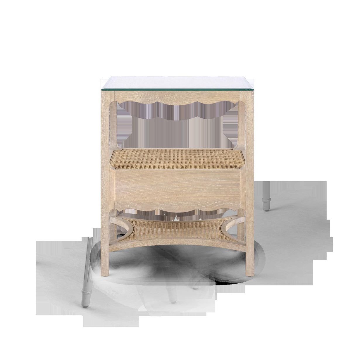 Villa & House Sand Arianna 1-Drawer Side Table