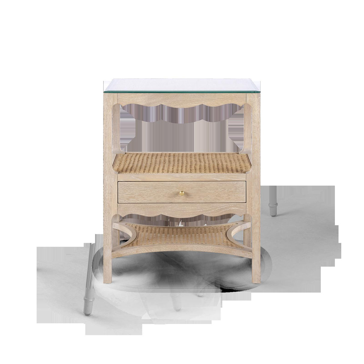 Villa & House Sand Arianna 1-Drawer Side Table
