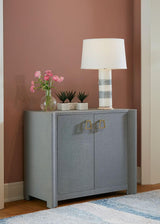 Villa & House Washed Winter Gray Audrey Cabinet