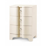 Villa & House Canvas Cream Bardot 3-Drawer Side Table