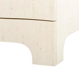 Villa & House Canvas Cream Bardot 3-Drawer Side Table