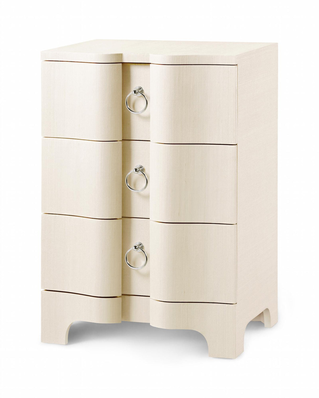 Villa & House Canvas Cream Bardot 3-Drawer Side Table