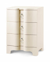 Villa & House Canvas Cream Bardot 3-Drawer Side Table