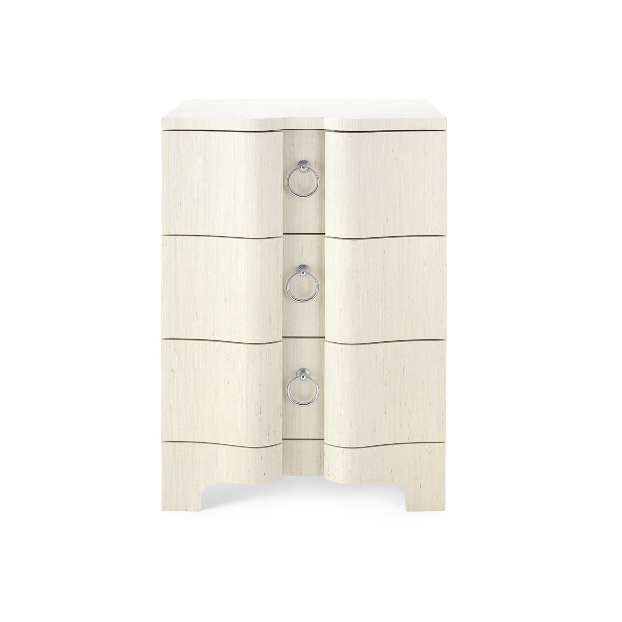 Villa & House Canvas Cream Bardot 3-Drawer Side Table