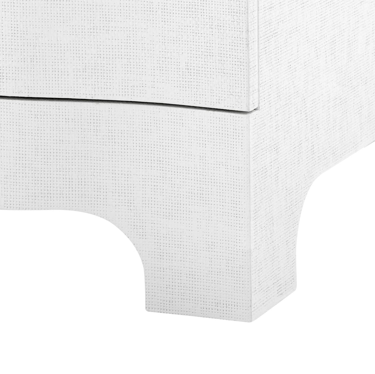 Villa & House Chiffon White Bardot 3-Drawer Side Table