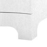 Villa & House Chiffon White Bardot 3-Drawer Side Table