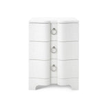 Villa & House Chiffon White Bardot 3-Drawer Side Table