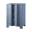 Villa & House Navy Blue Bardot 3-Drawer Side Table