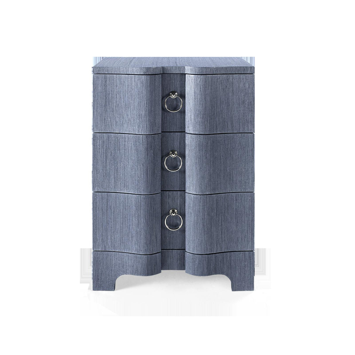 Villa & House Navy Blue Bardot 3-Drawer Side Table