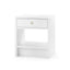 Villa & House White Pearl Benjamin 1-Drawer Side Table