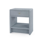 Villa & House Winter Gray Benjamin Linen 1-Drawer Side Table