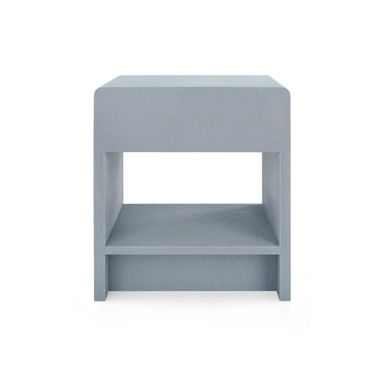 Villa & House Winter Gray Benjamin Linen 1-Drawer Side Table