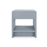 Villa & House Winter Gray Benjamin Linen 1-Drawer Side Table